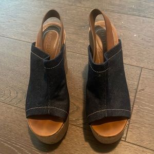 See by Chloe denim wedges